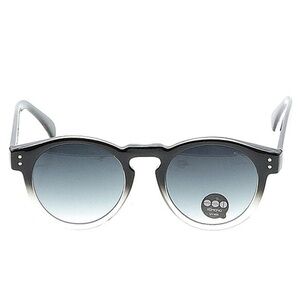KOMONO Sunglasses NEW Clement Round Black Gray Ombre Paisley